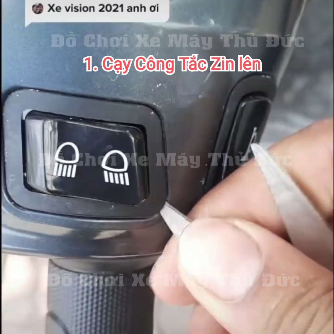 Công Tắc Tắt Đèn Pha Xe Wave, Vision 2021