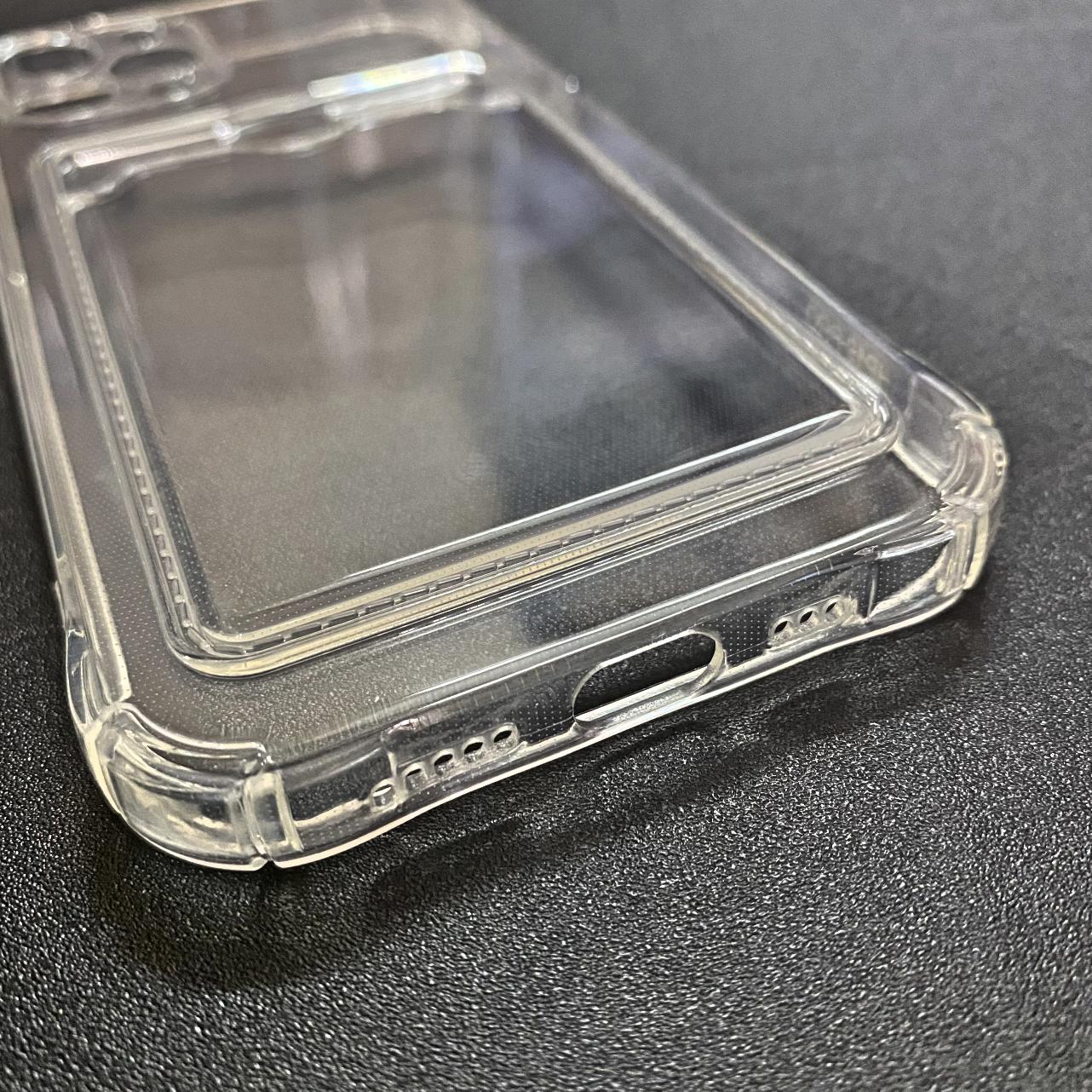 Ốp Lưng iPhone 12 Pro Dẻo Trong Suốt Có Khe Đựng Thẻ