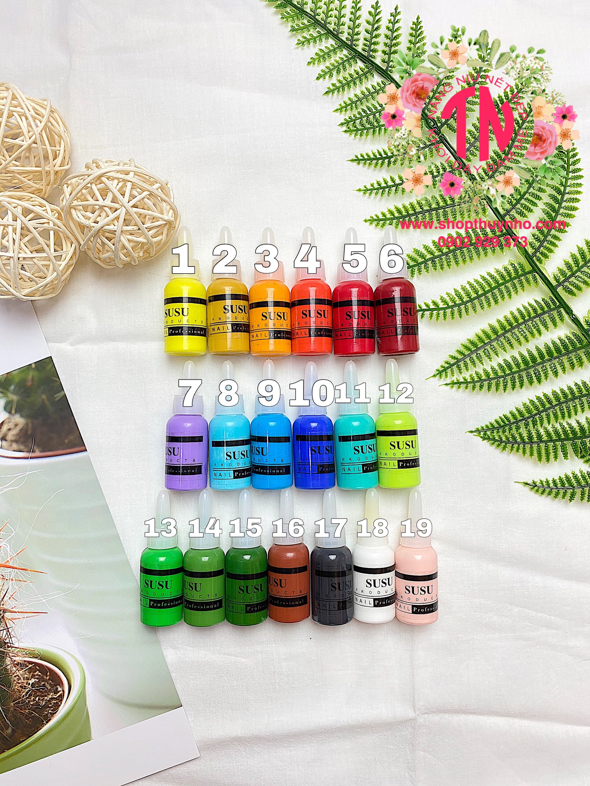 [HCM]Bột vẽ nail Susu - hàng chuẩn công ty