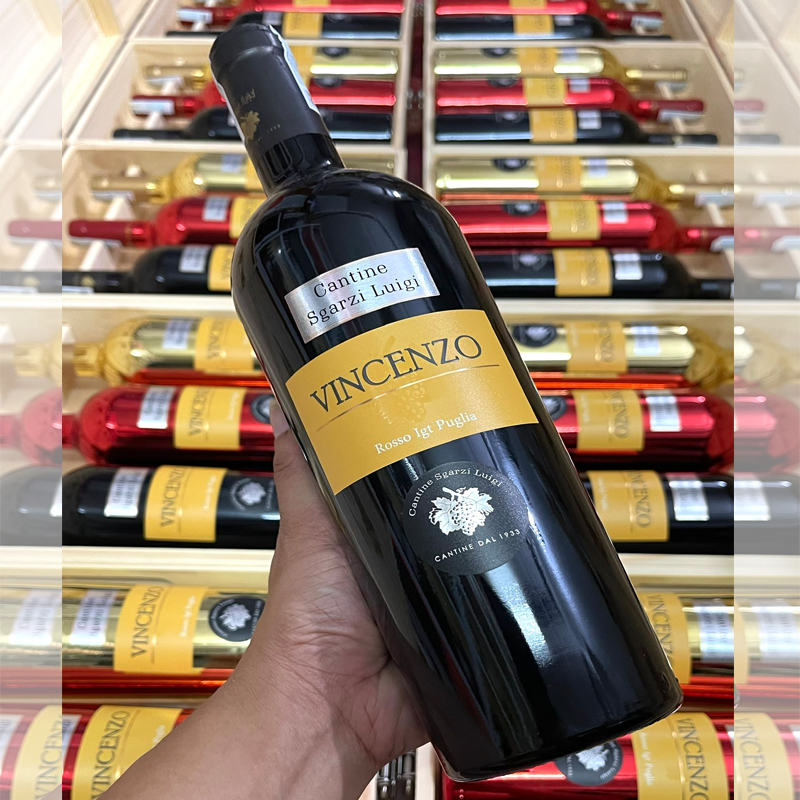Vang đỏ nhập khẩu Ý VINCENZO 14% - vang chát