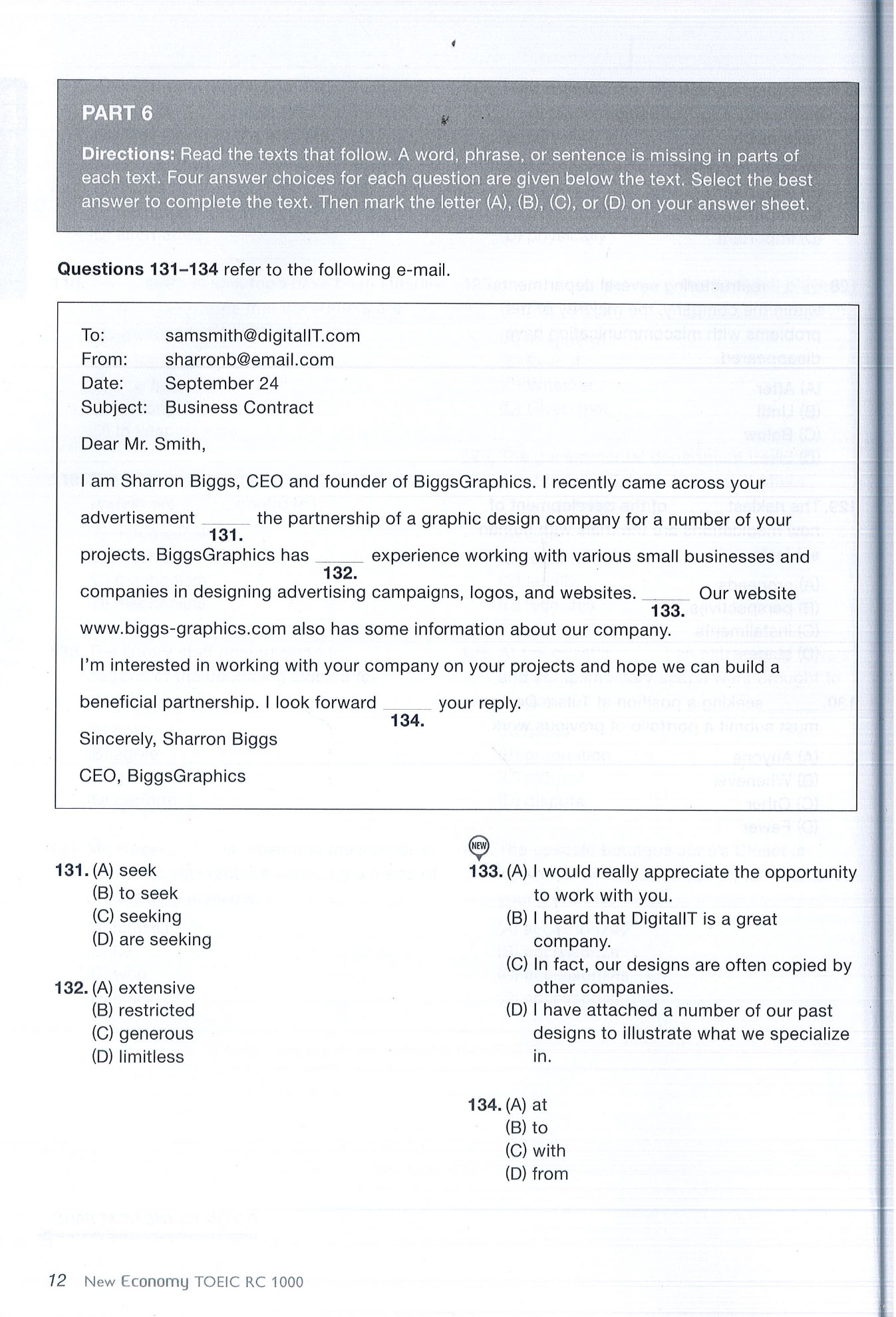 New economy TOEIC RC 1000 (Sách đen trắng) Sách tiếng anh