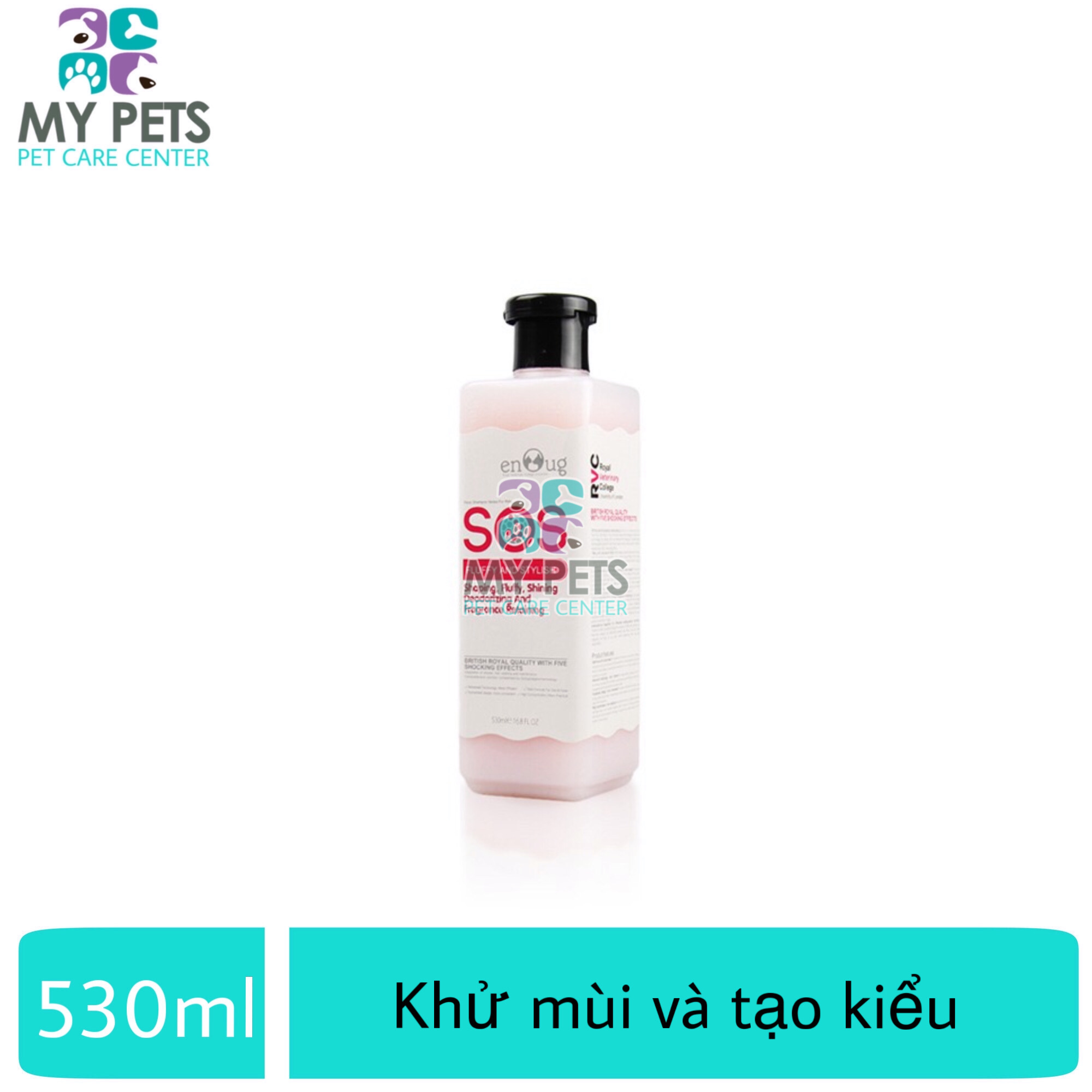 Sữa tắm SOS hồng chuyên gia khử mùi và tạo kiểu cho chó mèo - sữa tắm SOS hồng 530ml