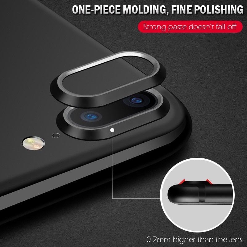 [RẺ VÔ ĐỊCH] Viền camera chống xước cho iphon.e 7Plus/8Plus/X/Xs/Xs Max