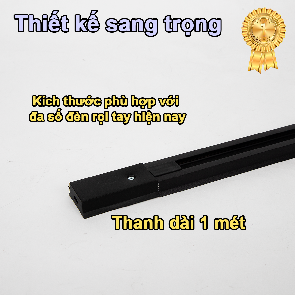Thanh ray đèn rọi, ray trượt đèn rọi, thanh ray 1m