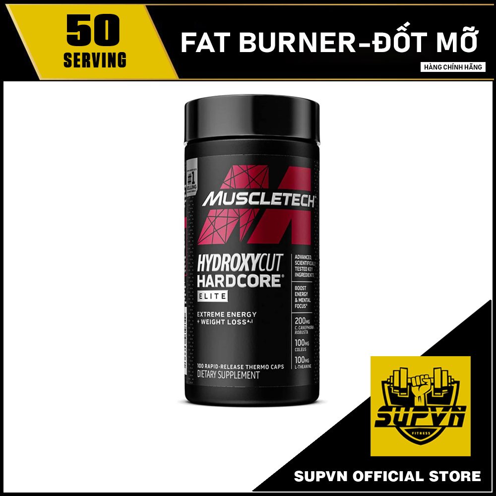 Hydroxycut Elite 100 viên - Viên uống đốt mơ giảm cân Hydroxycut Muscletech