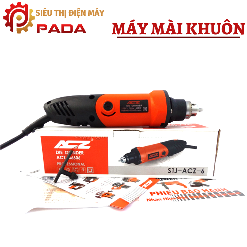 Máy khoan mài thẳng acz 66606-máy mài khuôn acz-bảo hành 6 tháng
