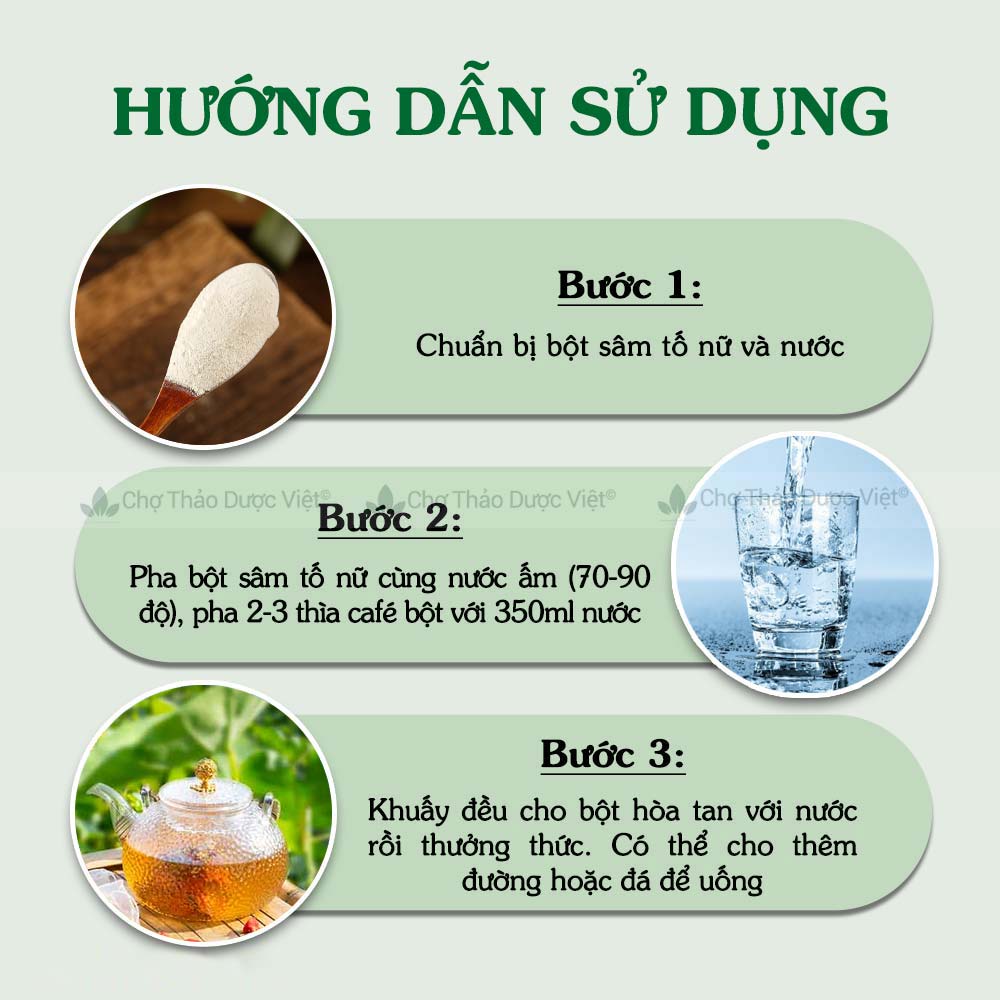 Bột sâm tố nữ nguyên chất 500g ( cung cấp estrogen một cách tự nhiên ) - Chợ thảo dược việt