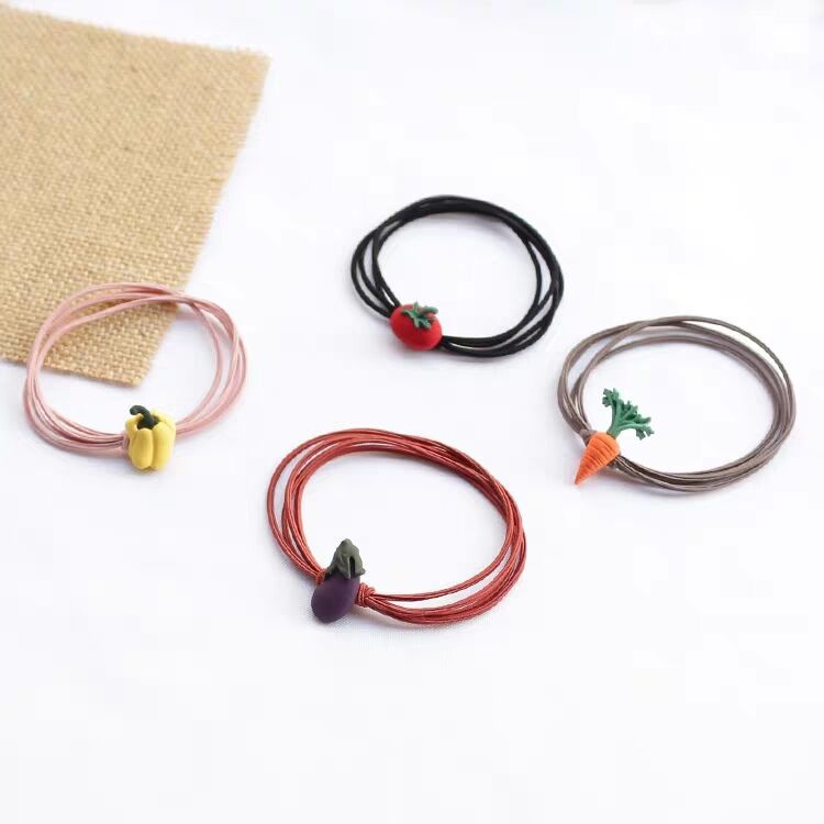 [HCM][COMBO4]Dây Buộc Tóc Hình Rau Củ P058