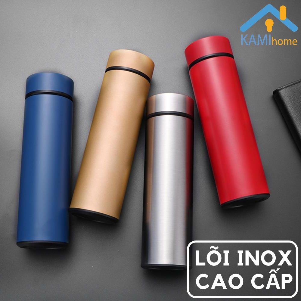 Bình giữ nhiệt họa tiết trơn 500ml Moonshop ly cốc cách nhiệt binh giu nhiet