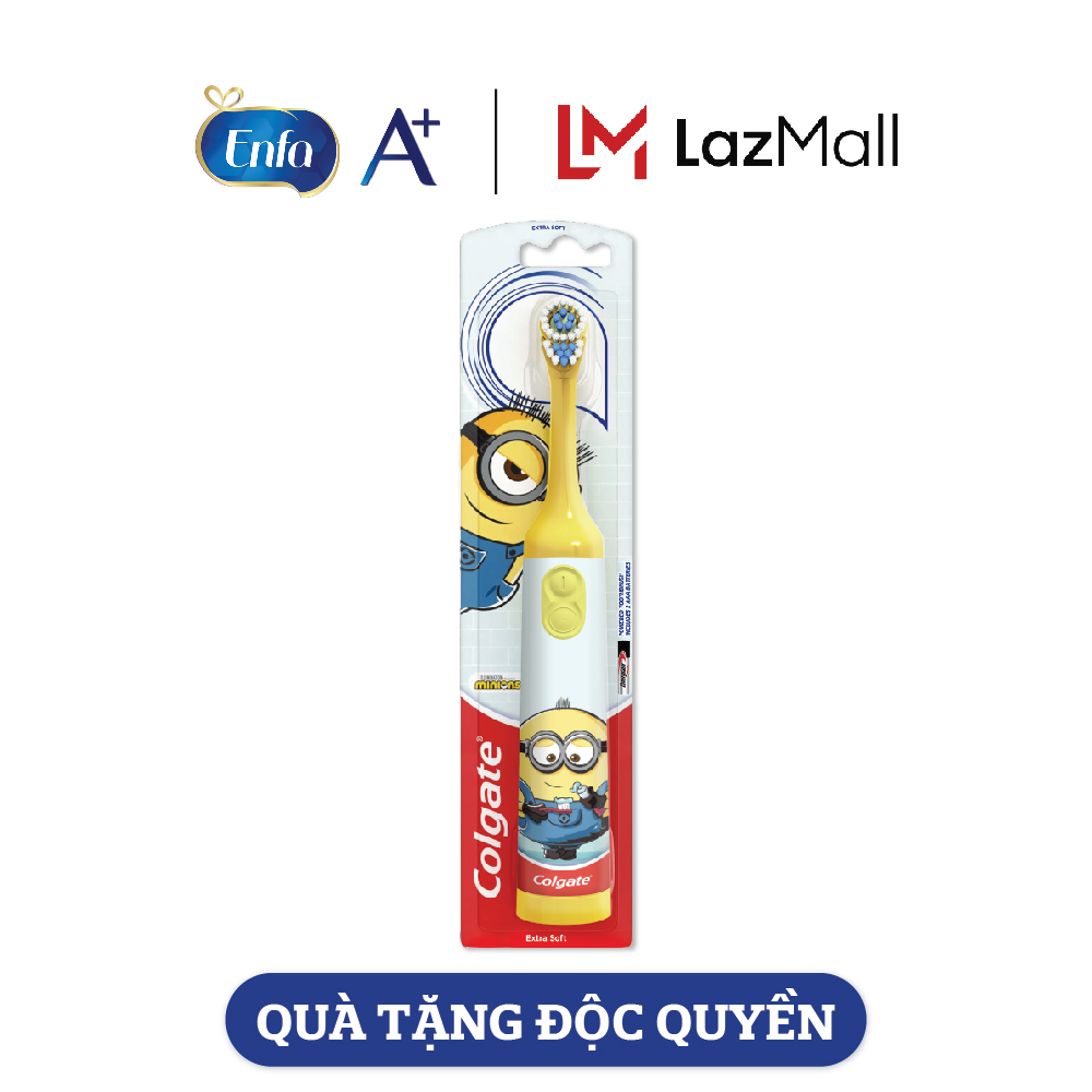 [Quà Tặng Enfa] Bàn chải điện trẻ em Colgate Minion