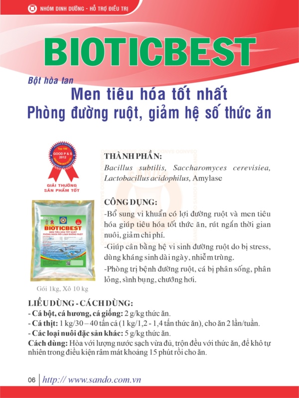 BIOTICBEST MEN TIÊU HÓA[MUA 5 TẶNG 1] [SANDO]