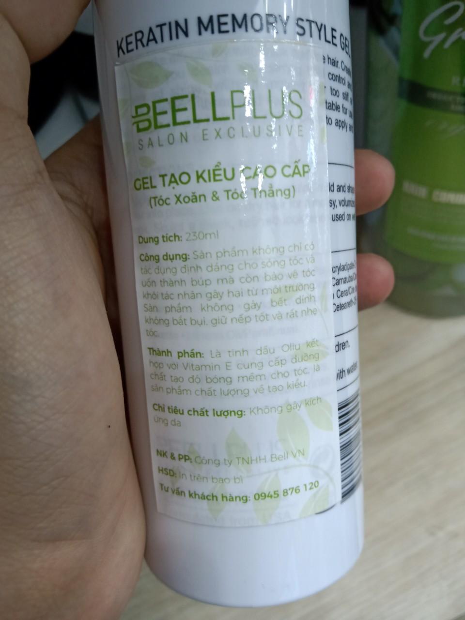 Gel Tạo Kiểu Tóc Beell Plus Keratin Memory Style 230ML