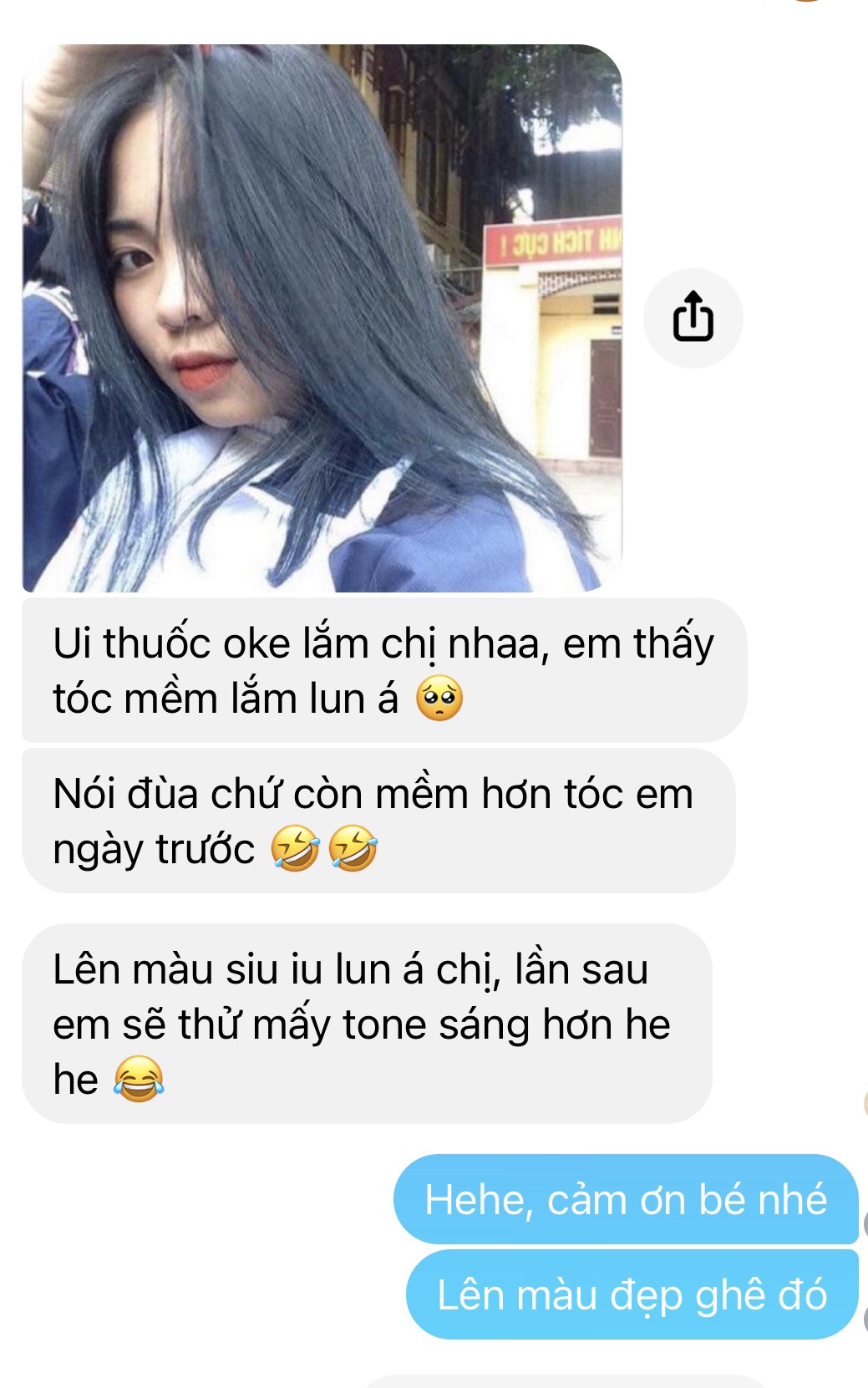 (KHÔNG TẨY) Thuốc nhuộm tóc XANH DƯƠNG ĐEN KHÓI