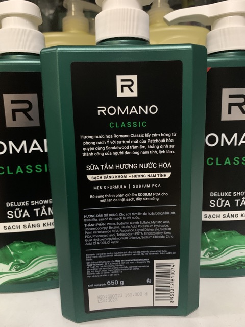 SữA TắM Romano Classic 650g