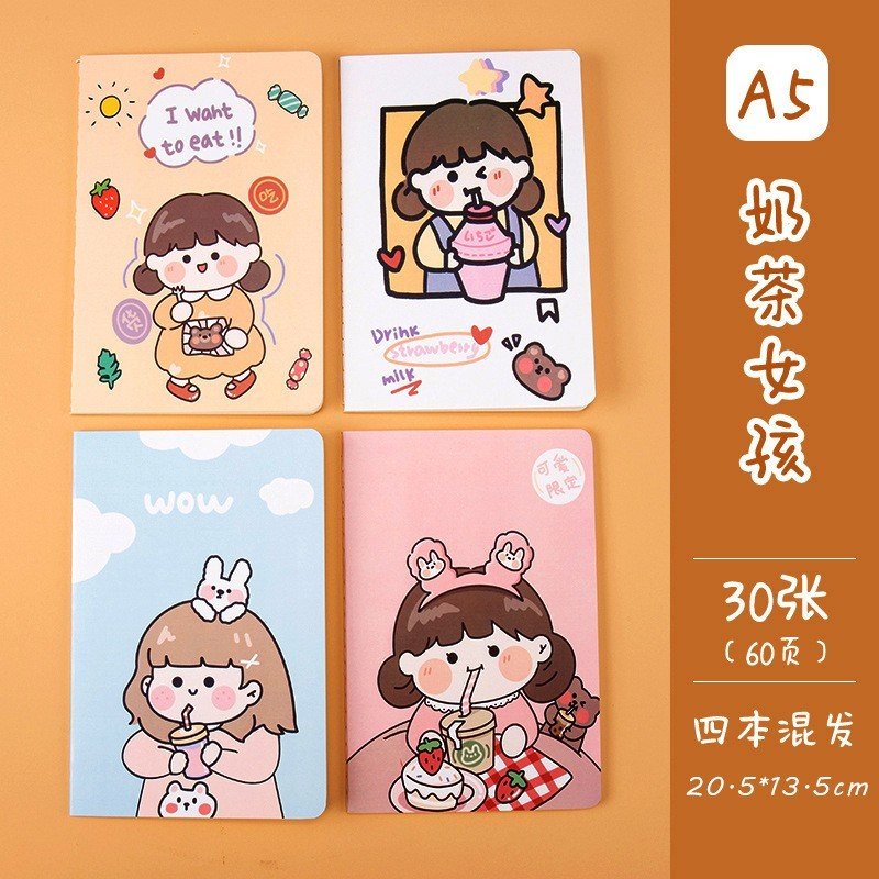 Sổ Bìa Khâu A5 Mỏng Hình Dễ thương