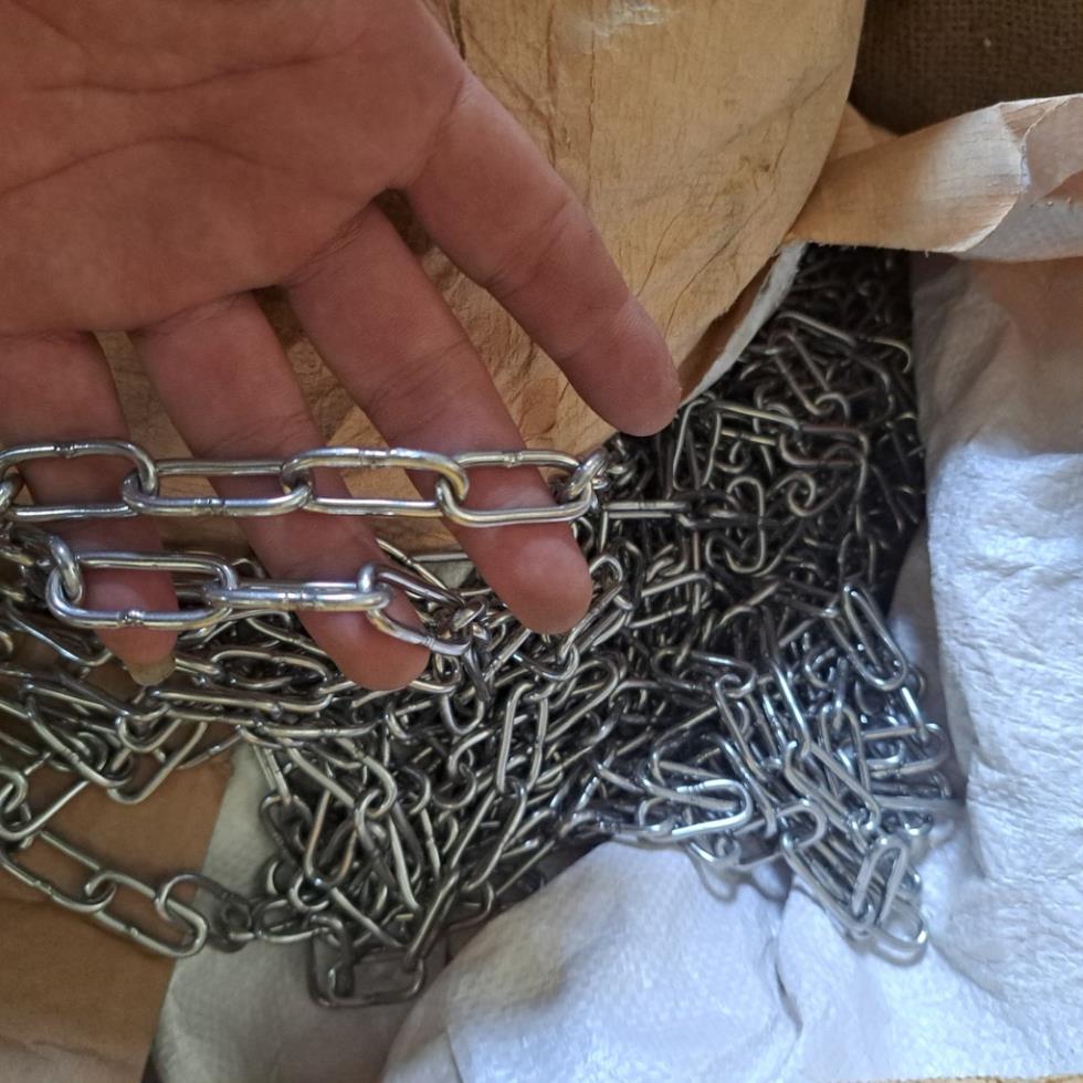Dây xích inox 304 phi 4 dùng làm dây phơi đồ, tramg trí, dây xích chó mèo - cáp thép thái bình vina