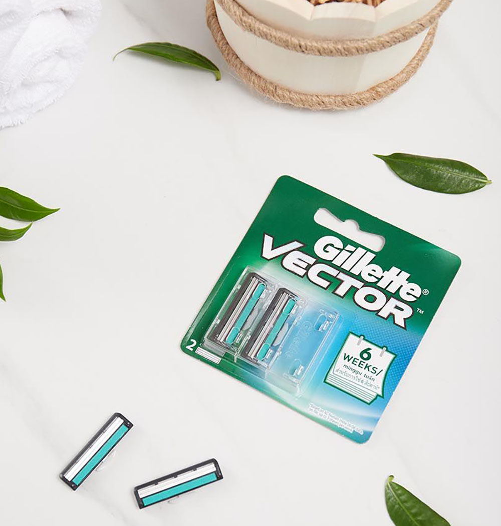 Bộ 2 Lưỡi Dao Cạo Gillet Dao Cạo Gillet Vector Plus