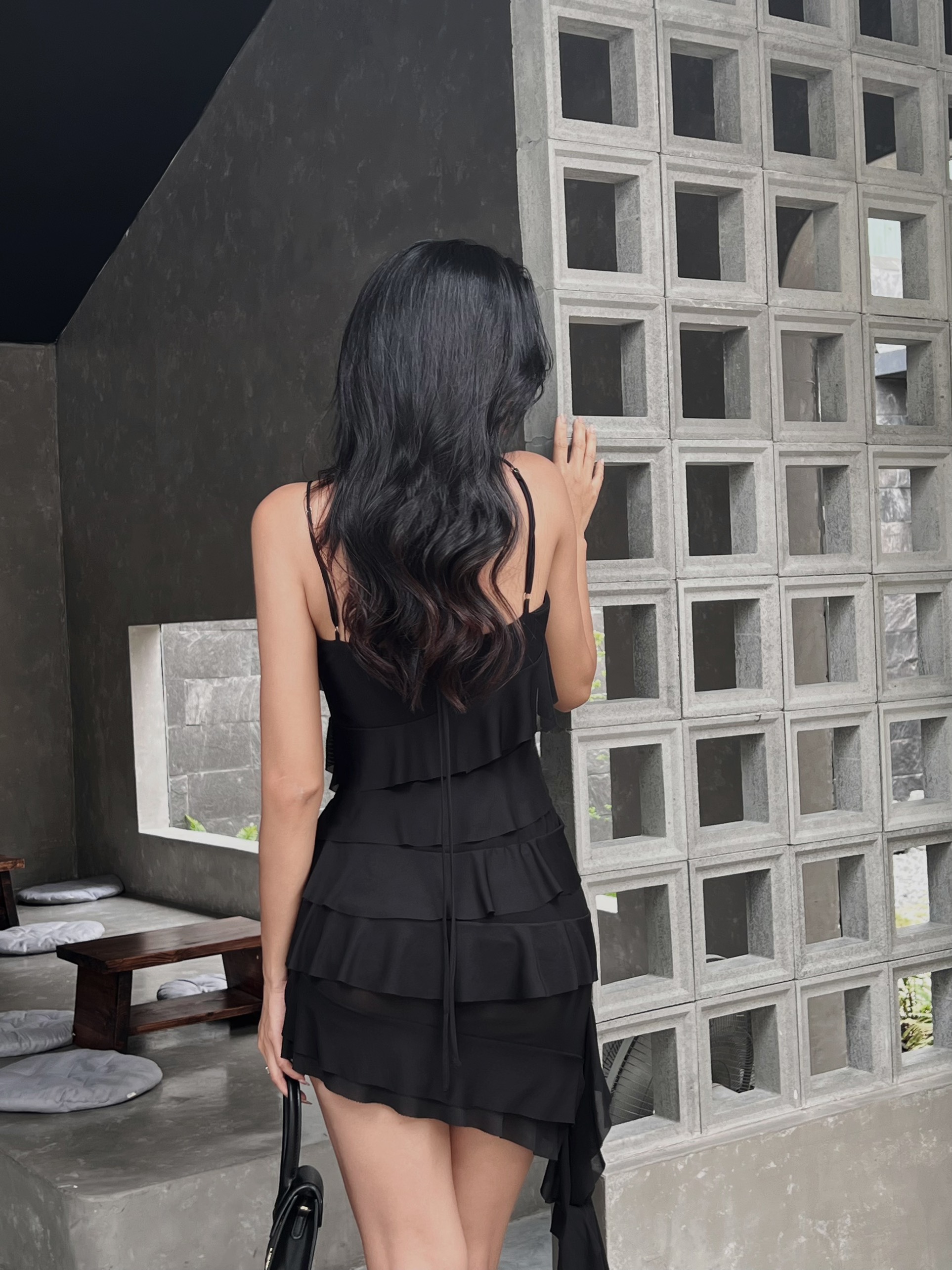 LEMONCHICVN - Đầm bèo hai dây vạt chéo - D244
