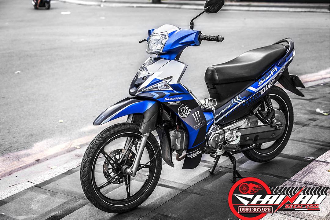 Tem Trùm Sirius Fi Monster Nhám Đen Xanh Trắng