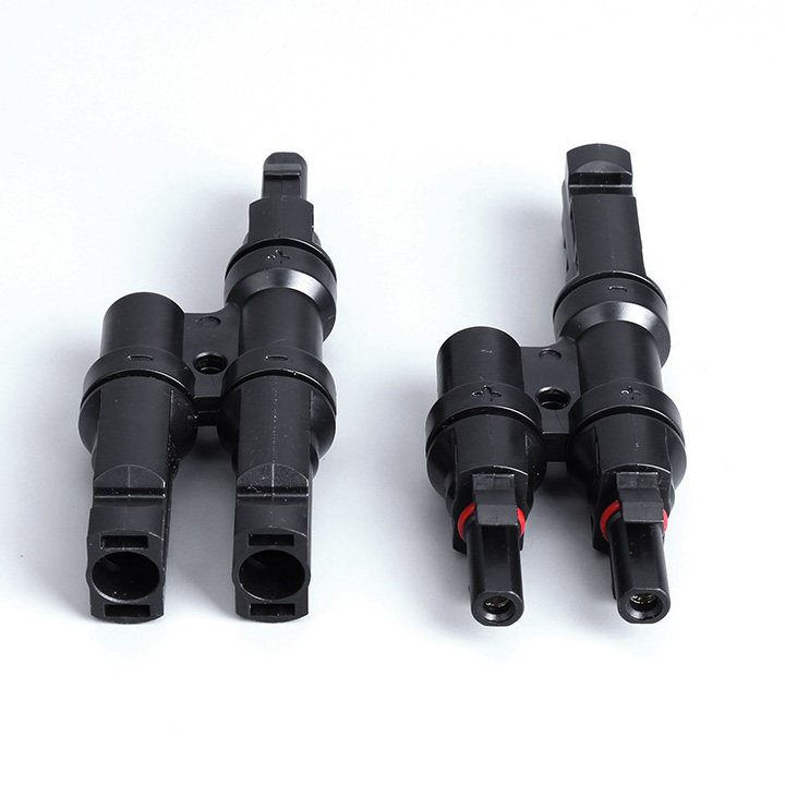 Cặp Jack kết nối phân nhánh MC4 2 đầu ra 1 MMF và FFM cút nối chuyên dụng cho cáp pin năng lượng mặt trời