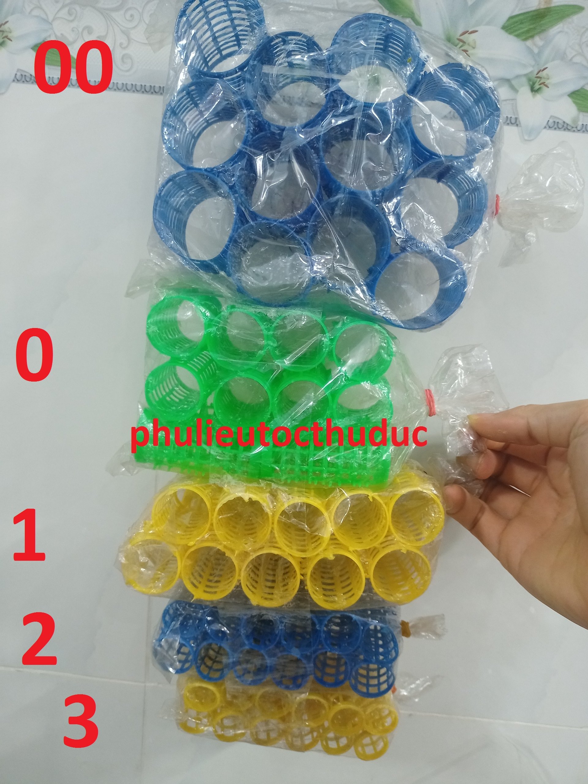 12 Trục Lô gai tạo kiểu tóc - phụ liệu tóc Thủ Đức