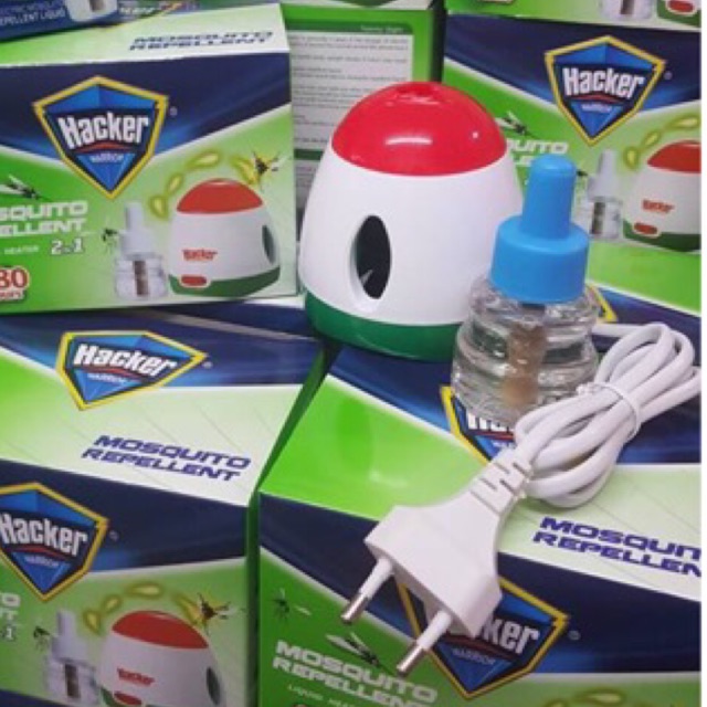 Đèn Đuổi Muỗi Xông Tinh Dầu Hacker + Tặng Kèm Tinh Dầu Bạc Hà Hacker