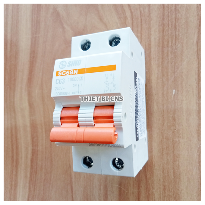 Aptomat - Cầu dao tự động SINO 2P 10A - 63A/6kA Chính hãng