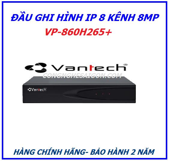 [HCM]Đầu 8 kênh IP 8MP Vantech VP-860H265+