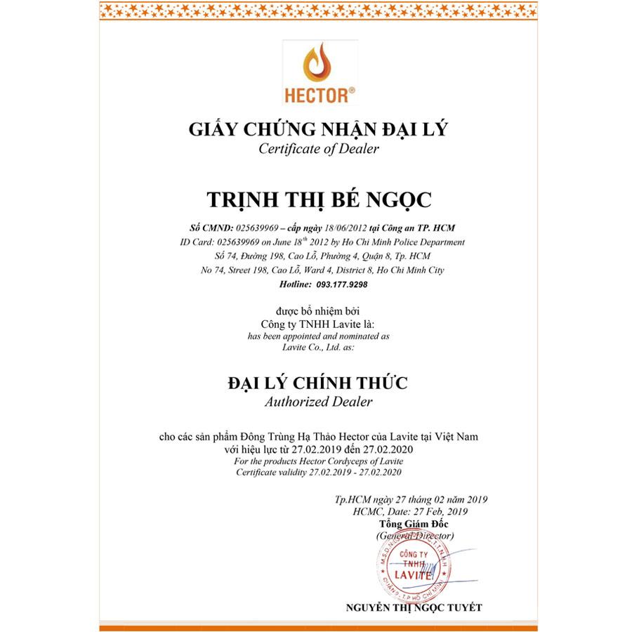 Nước Uống Đông trùng hạ thảo HECTOR COLLAGEN (Hộp 10 Chai)