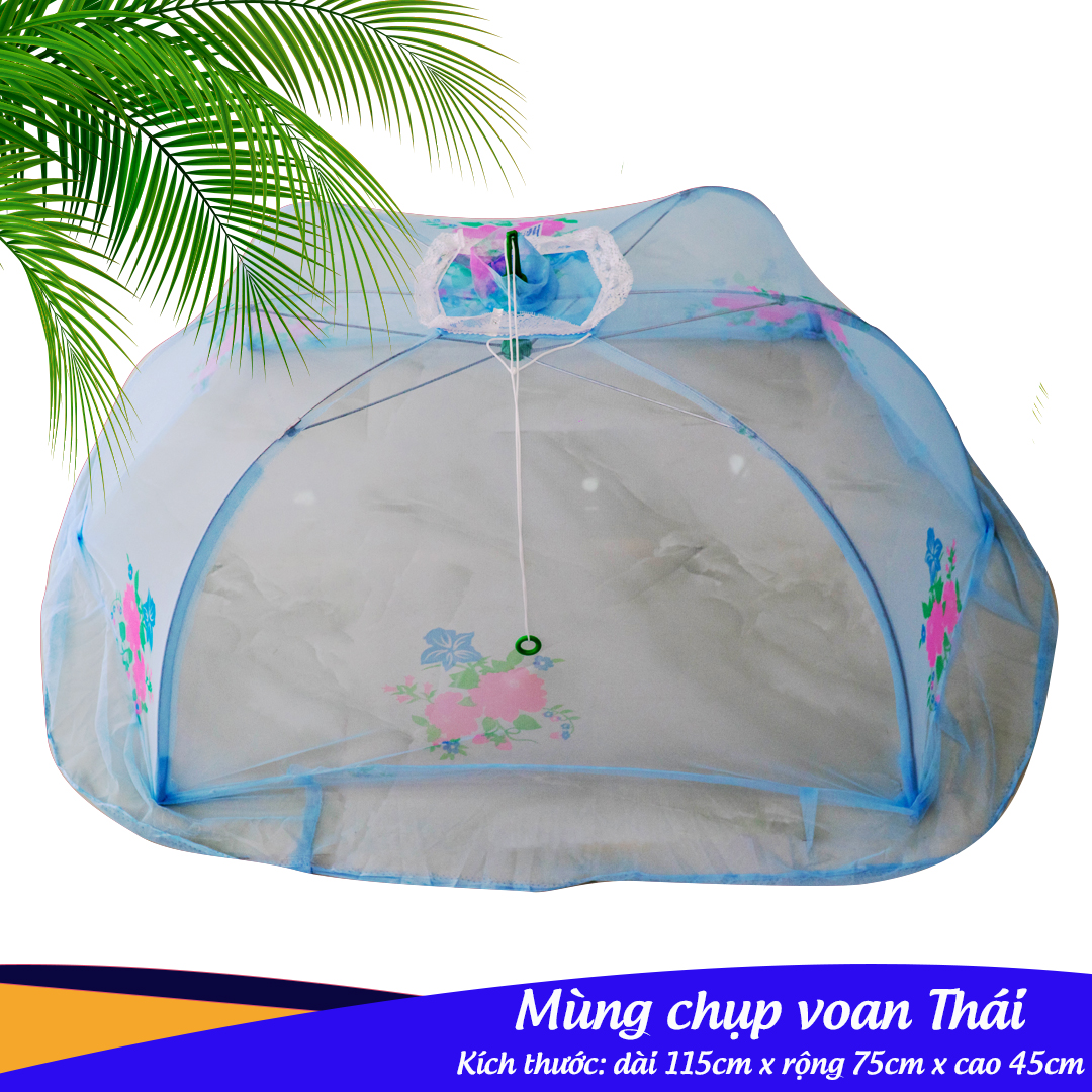 [HCM]Mùng chụp cho bé KACHOOBABY vải Thái - 75x115cm