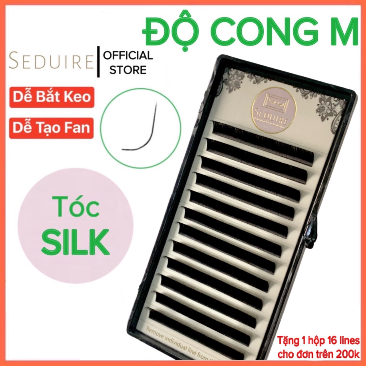Mi khay seduire độ cong m , tóc silk