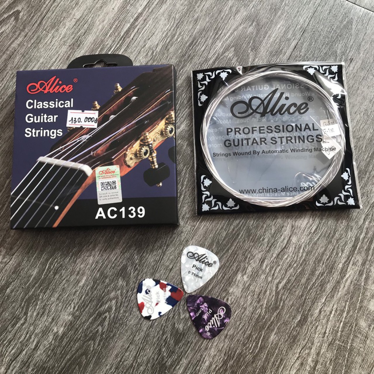 [HCM]DÂY GUITAR CLASSIC CAO CẤP AC139 ALICE