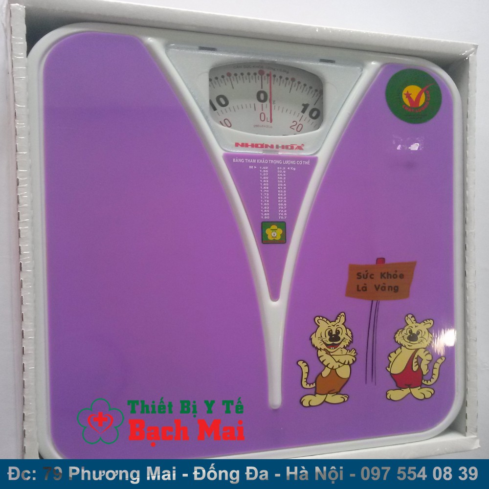 Cân Sức Khoẻ Nhơn Hoà 120kg [NHHS-120-K5]