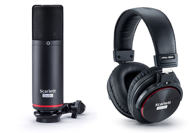 Bộ thu âm Focusrite Scarlett 2i2 Studio và scarlett solo studio Gen 3 Sound  Card Âm Thanh - USB Audio Interface (Focus 3rd Generation - Gen3) |  
