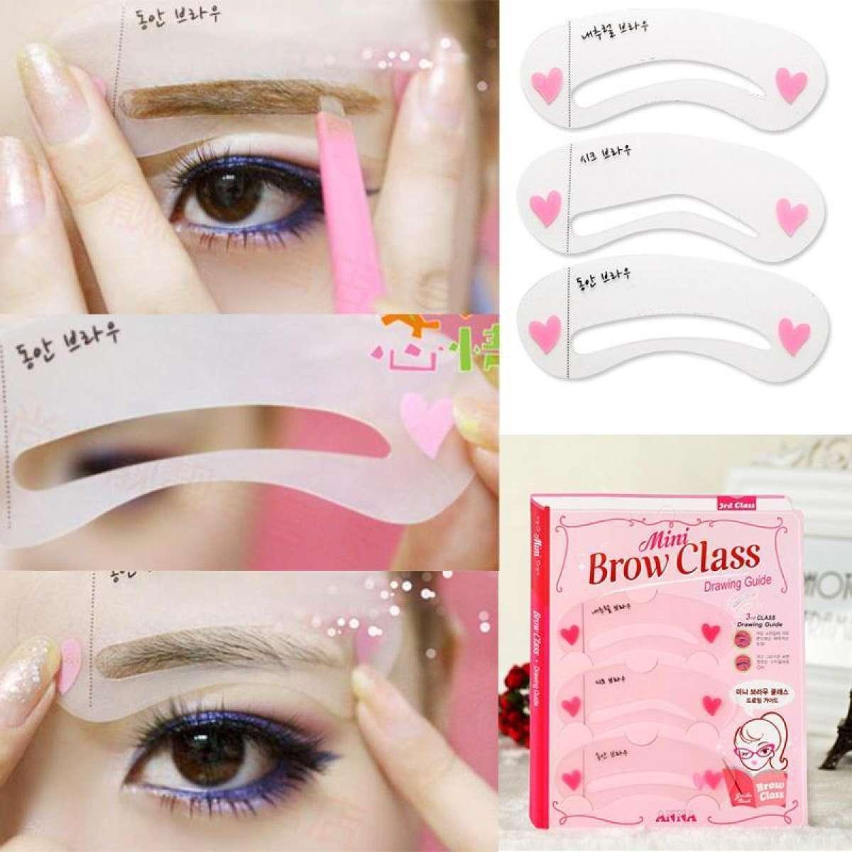 Bộ 3 khuôn kẻ chân mày Brow Class