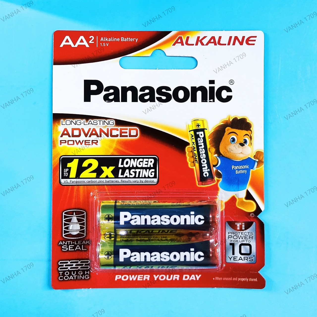 PANASONIC™ [ vỉ 02v ] pin ALKALINE size AA/AAA (cỡ tiểu và đũa) 1.5V