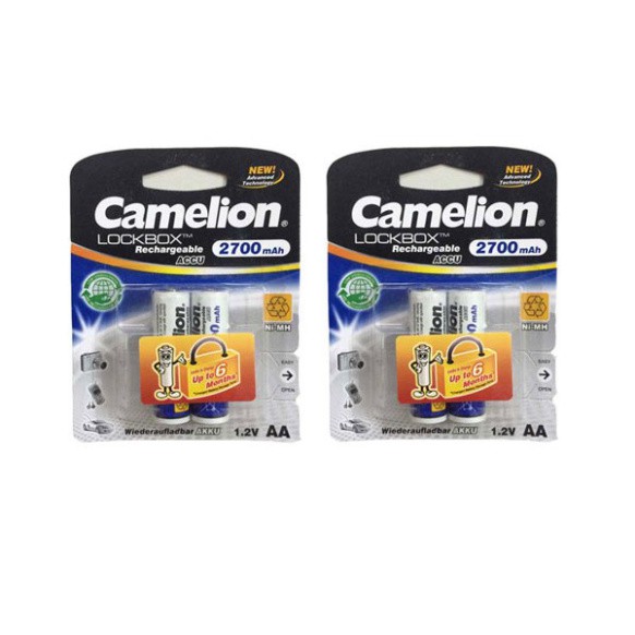 Pin AA Sạc 2700mah CAMELION chính hãng.