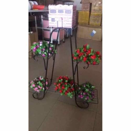 Kệ sắt để chậu hoa , cây cảnh – 4 tầng 6 chậu