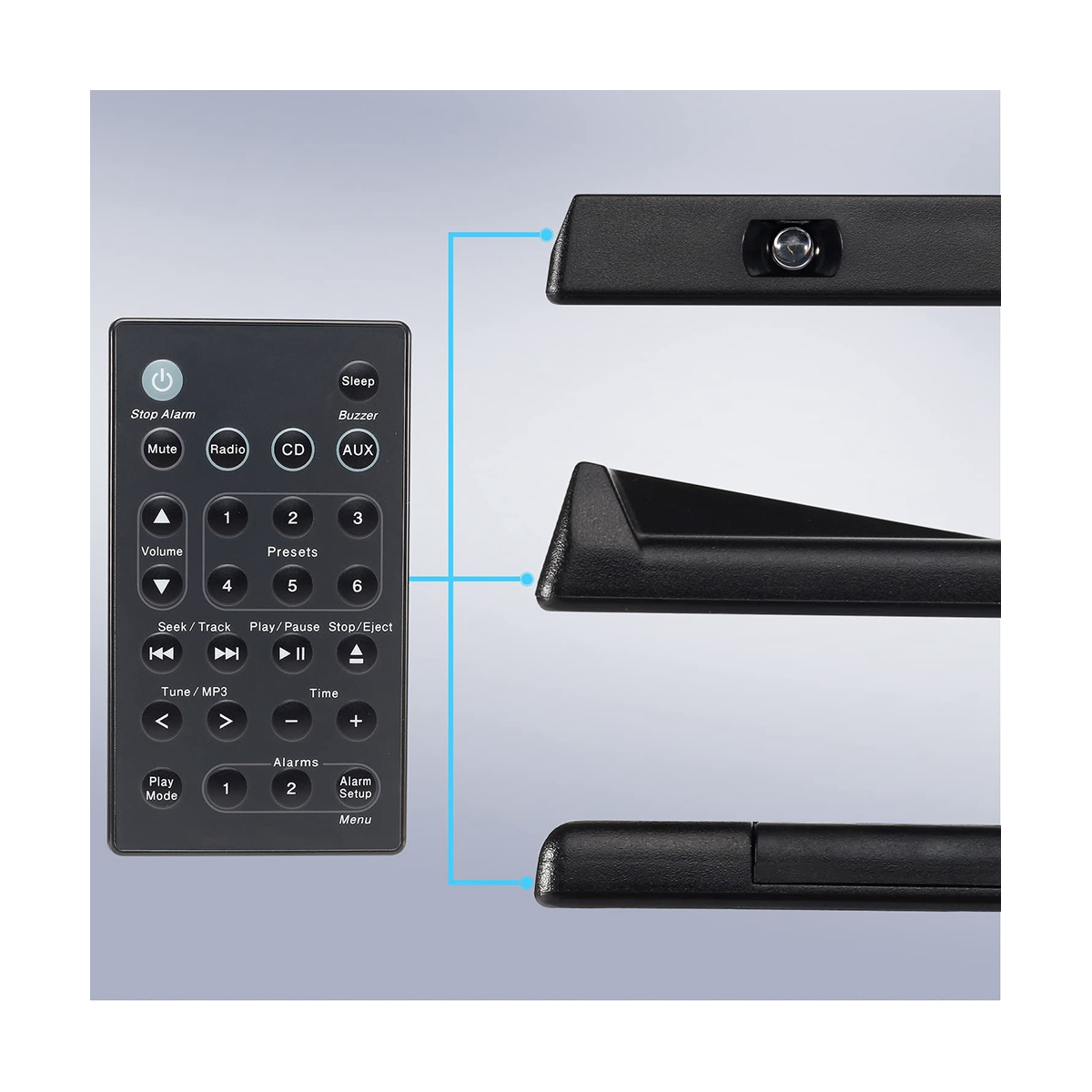 Remote Control Black Remote Control for BOSE-B7 Miaoyun Wave CD Audio Music System 1/2/3/4 Generation Controller AWRCC1 AWRCC2 AWRCC3 AWRCC4
