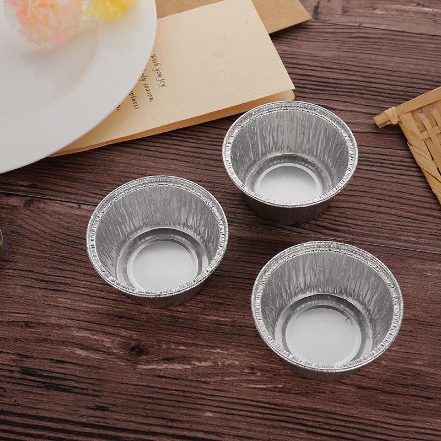 Set 100 Chén Giấy Bạc Nướng Bánh 130ml
