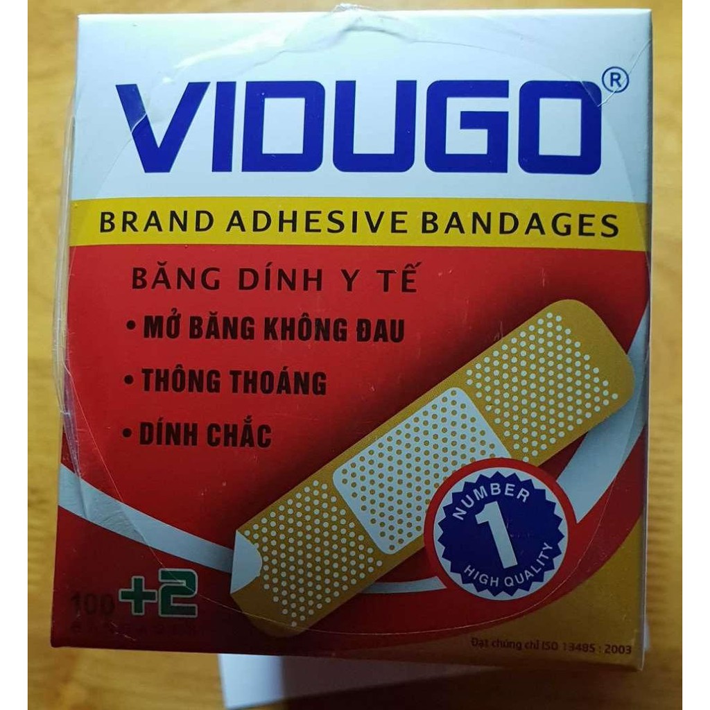 băng cá nhân vidugo hộp 102 miếng