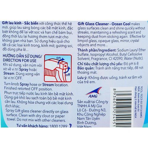 Nước lau kính Gift dạng chai 580ml