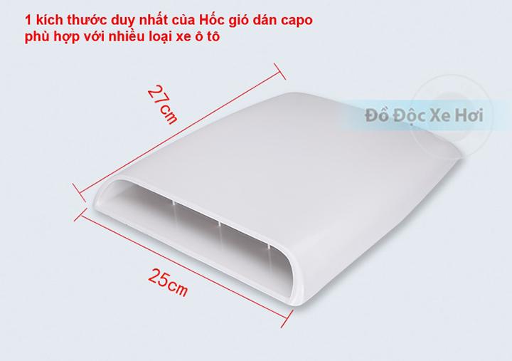 Hốc gió trang trí nắp capo cho xe ô tô