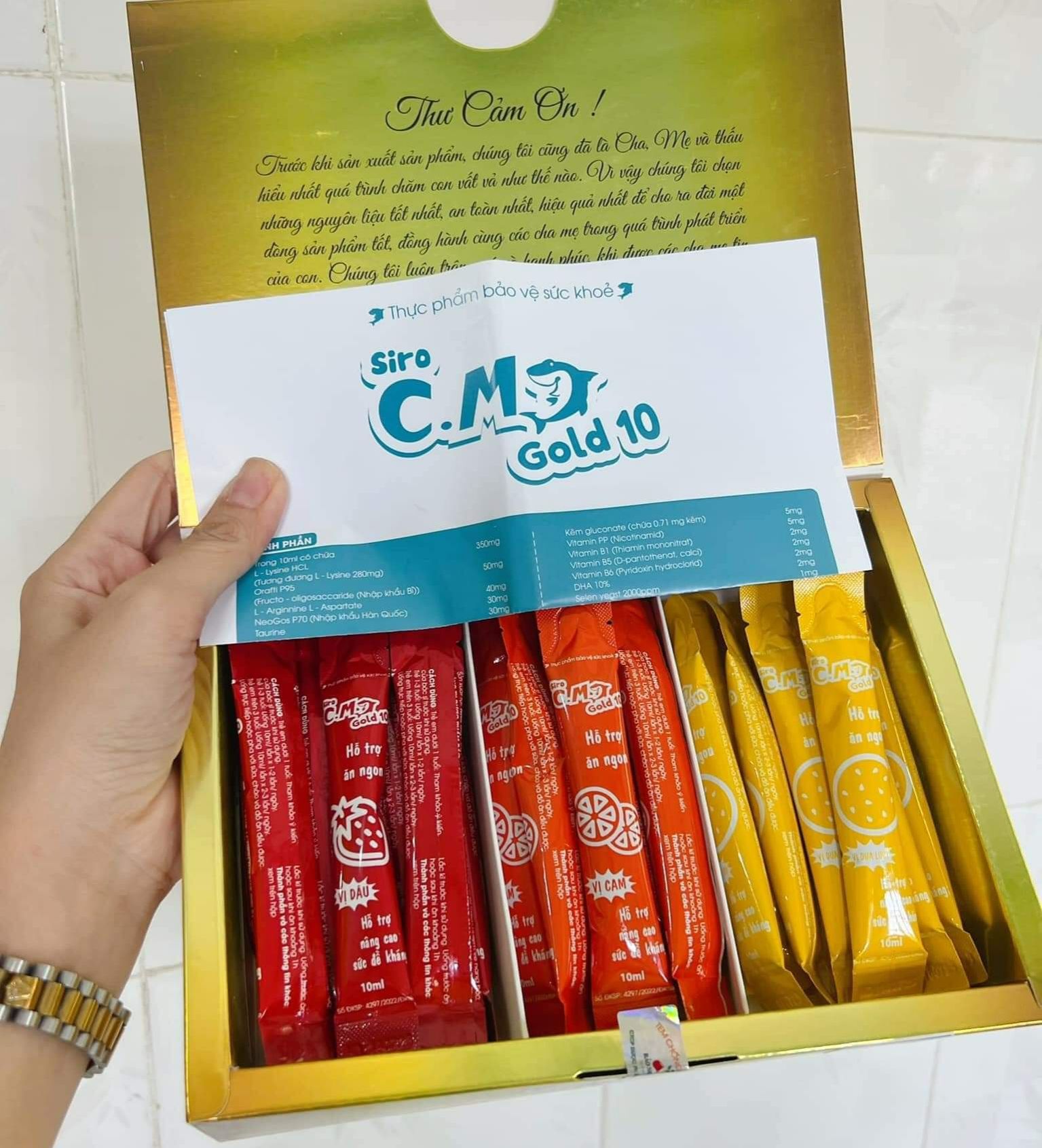 Siro Cá Mập Gold X10 Mẫu Mới Cải Tiến