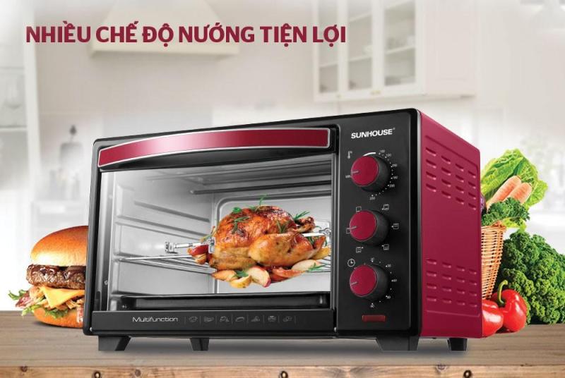 Bảng giá Lò nướng Sunhouse SHD4222 22L - Kích thước lớn thoải mái nấu ăn - Thanh nướng kép giúp thực phẩm chính đều - Mặt kính 2 lớp hẹn giờ và tránh thất thoát nhiệt - Hàng chính hãng bảo hành toàn quốc. Điện máy Pico