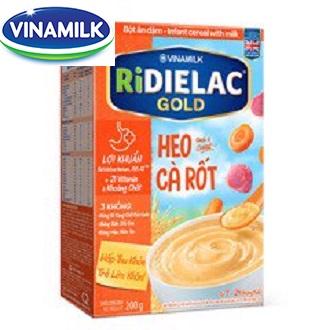 BỘT ĂN DẶM RIDIELAC GOLD HEO CÀ RỐT HG200G