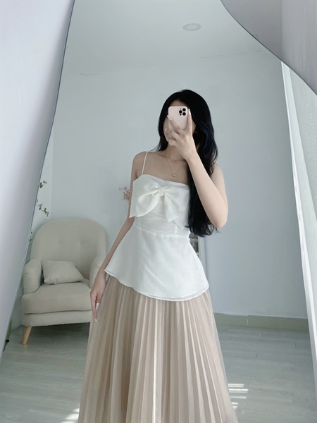 TIELA Áo kiểu hai dây nơ - Lola Top