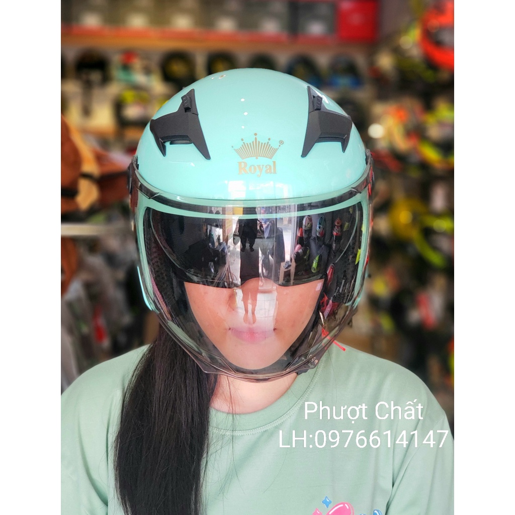 Kính rời thay thế nón bảo hiểm 3/4 XH01
