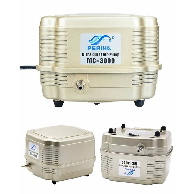 Máy Sủi Khí Oxy Bể Cá Periha MC3000 (6W-16Lít/Phút) - Máy Oxi Cho Hồ Cá