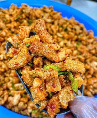 Tóp Mỡ Sấy Lá Chanh -  100g
